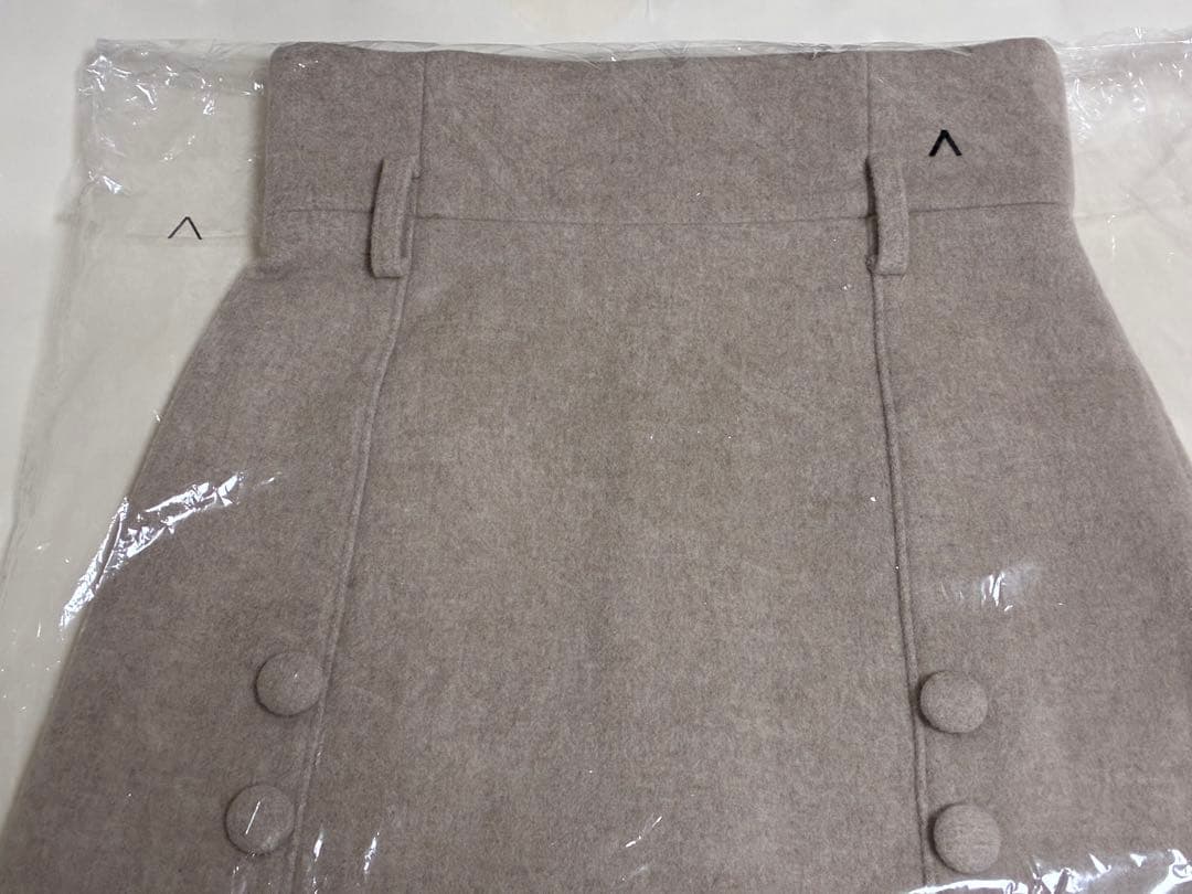 スカート andmary Blair high waist skirt/p.beige M