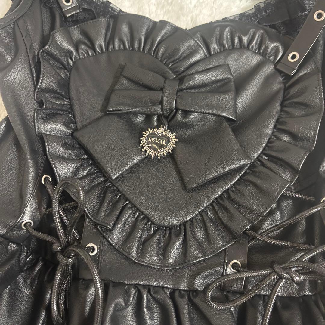 qooza IMWAL フリルハートドレス [BLK]