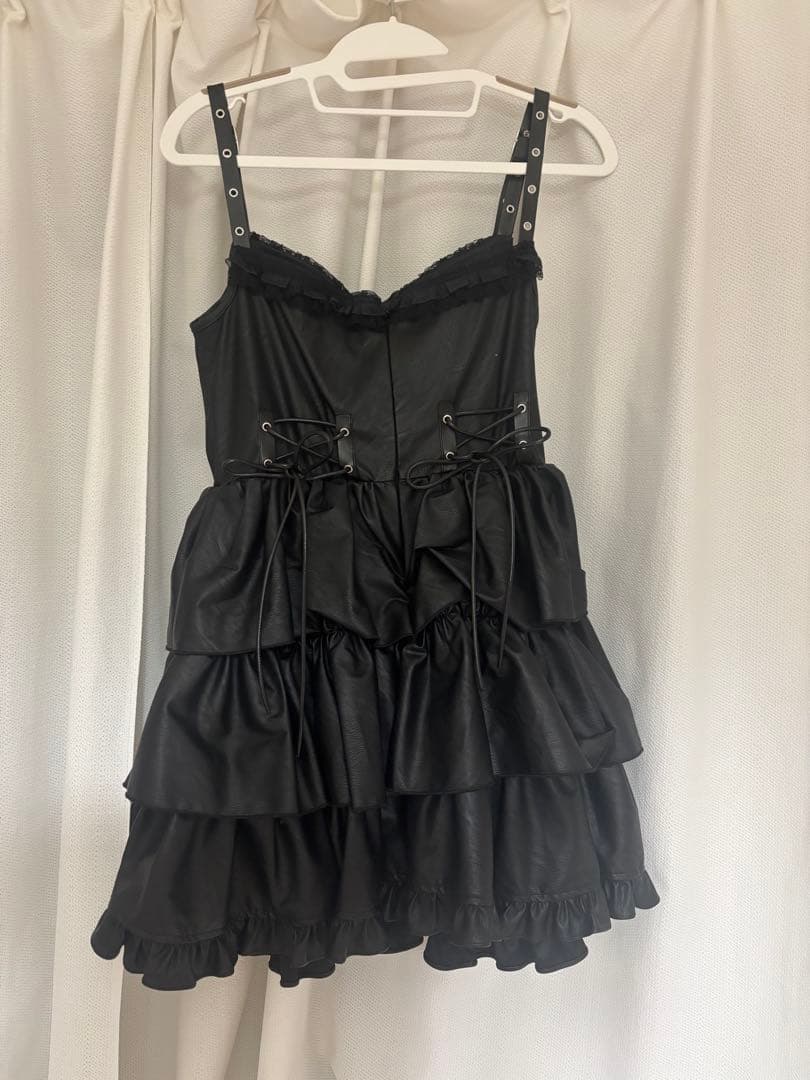 qooza IMWAL フリルハートドレス [BLK]