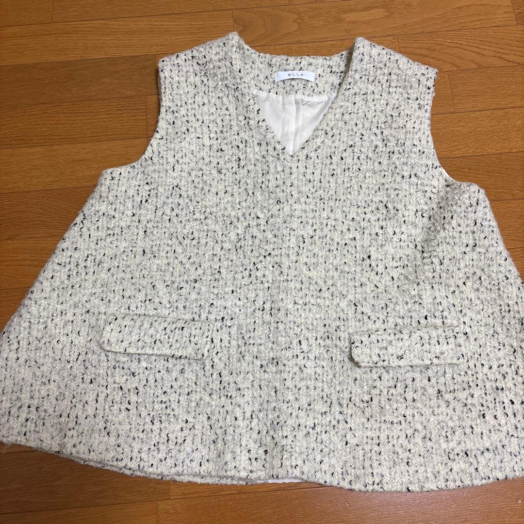 eLLa selectshopチョコチップボアベスト