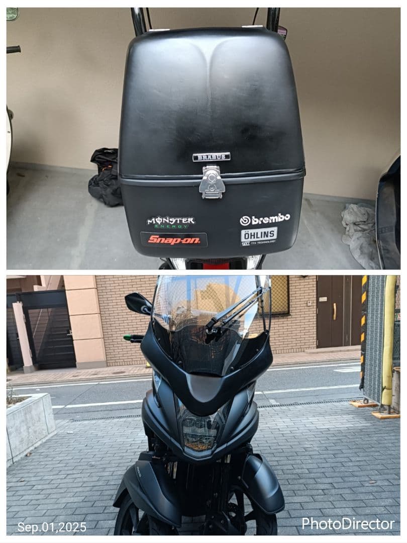 【ジョジョ@値下げ不可】トリシティ　ゾロルーフ＆ゾロボックス＆専用キャリア