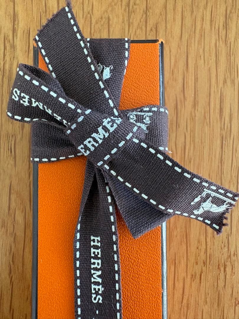新品未使用⭐︎ HERMES エルメスセリエオレンジ ストラップ 専用ボックス付き