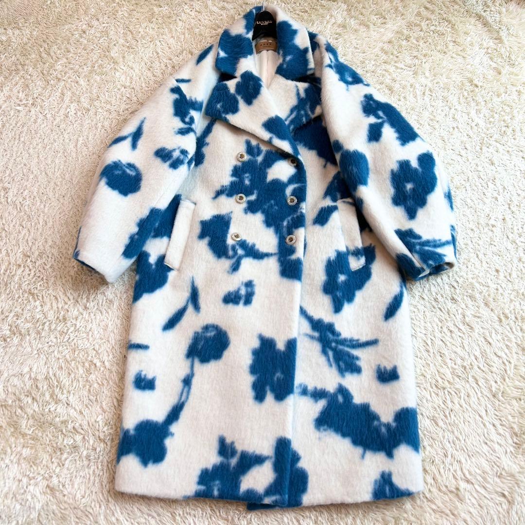 【未使用級】Ameri UND SHADOW FLOWER WOOL COAT