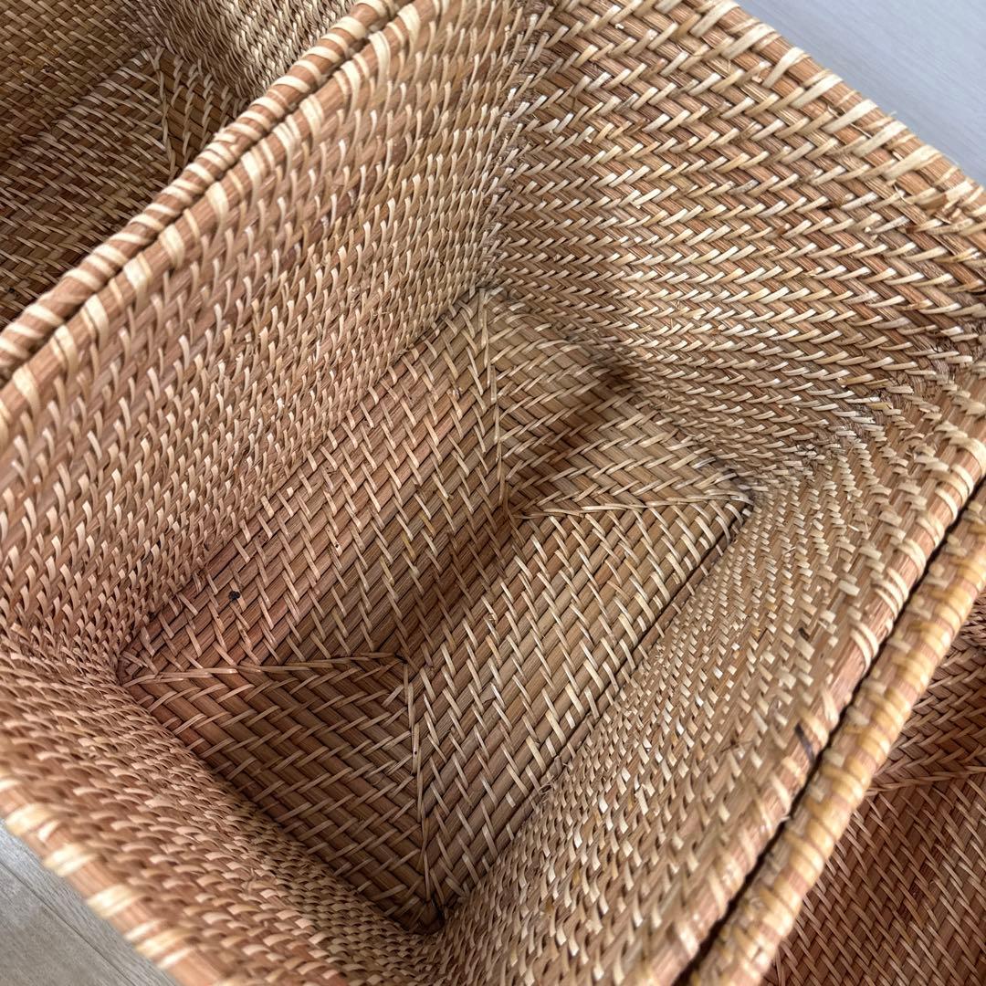 特大　ラタンバスケット 3個セット　無印