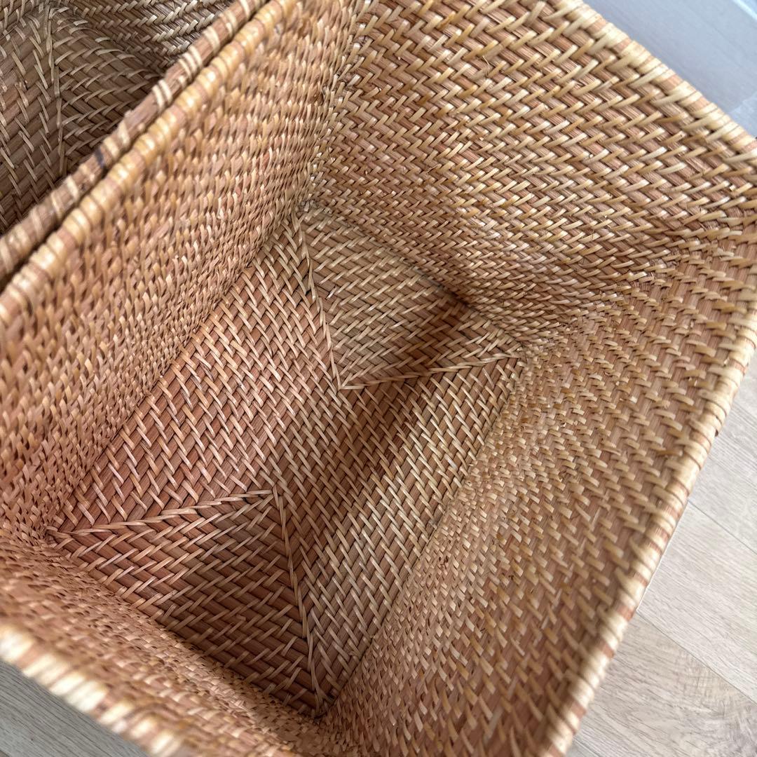 特大　ラタンバスケット 3個セット　無印