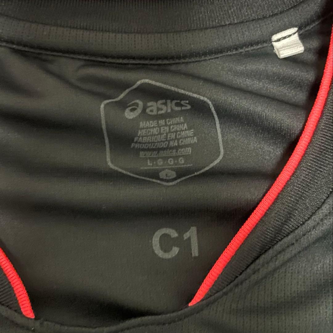 asics 日本代表 バレーボール ナショナルチームモデル L 国旗ワッペン