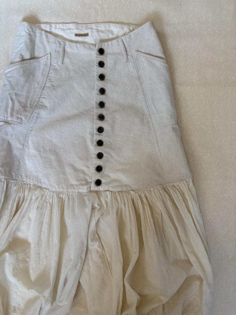 KAPITAL　綿麻 カルメンパンツ バルーンパンツ　サイズ０