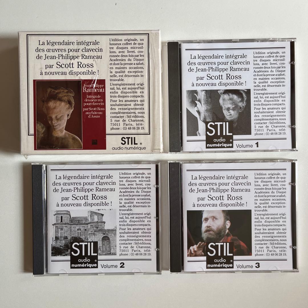 ラモー：クラブサン曲全集 / スコット・ロス 輸入盤CD3枚組ボックス