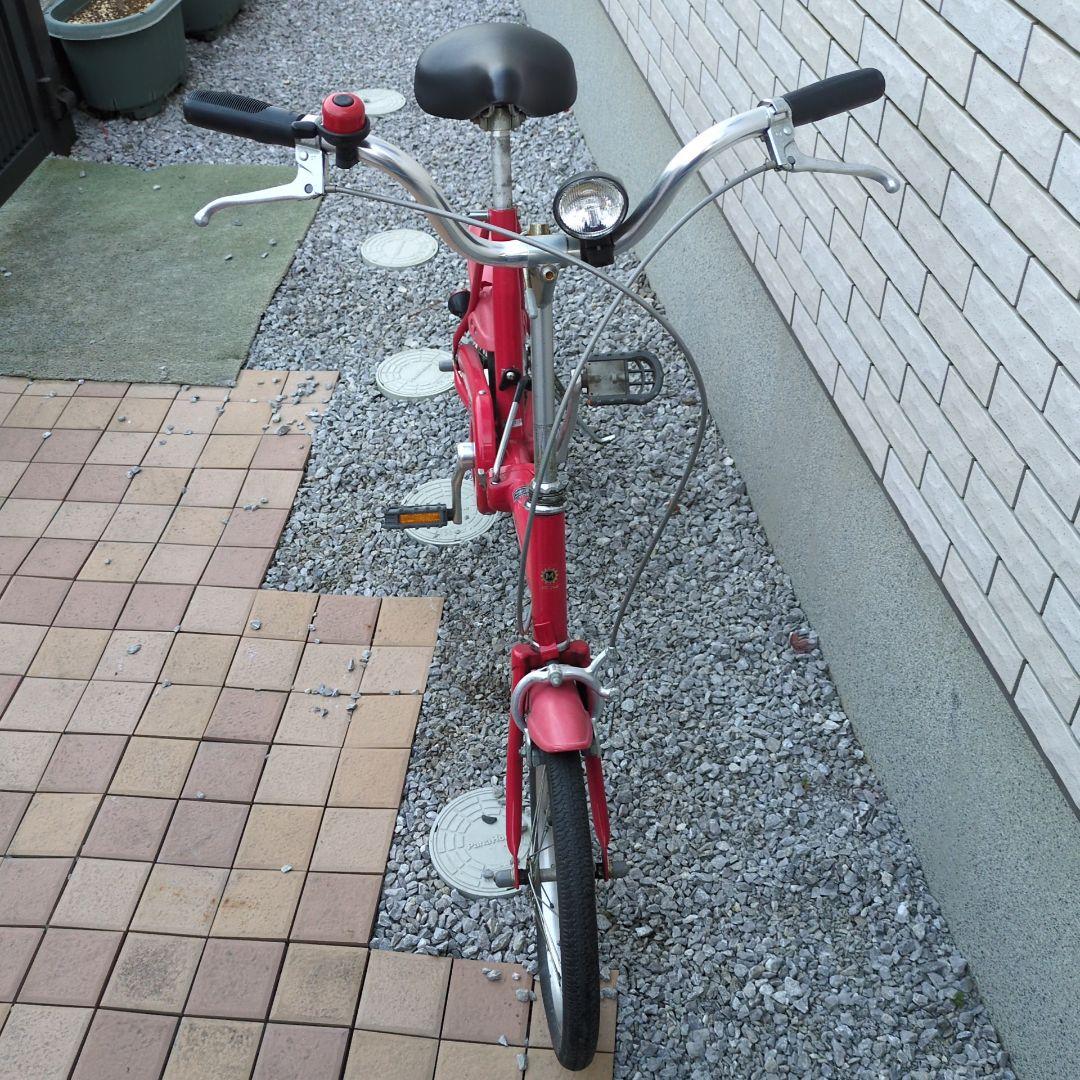 【引取限定】赤い折りたたみ自転車