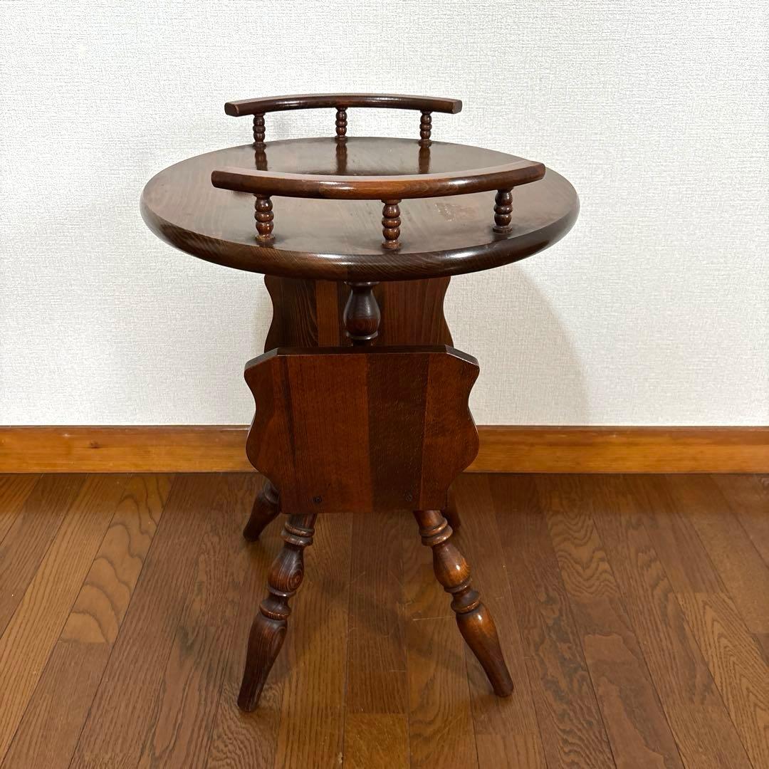 【良品】飛騨産業 サイドテーブル ティーテーブル ヴィンテージ