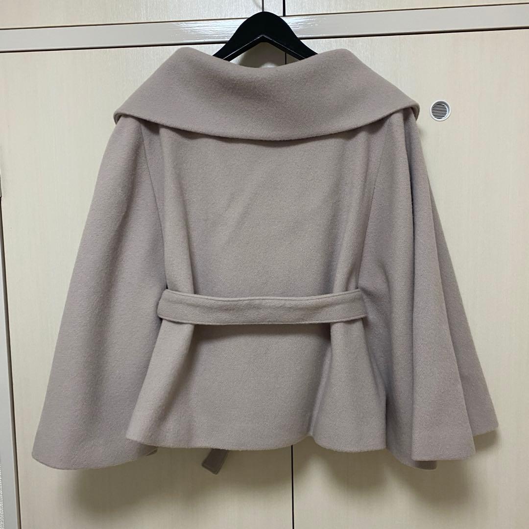 ノエラ スタンドカラー ポンチョコート ケープコート