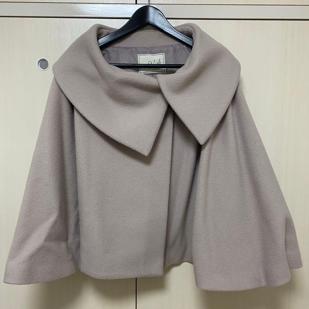 ノエラ スタンドカラー ポンチョコート ケープコート