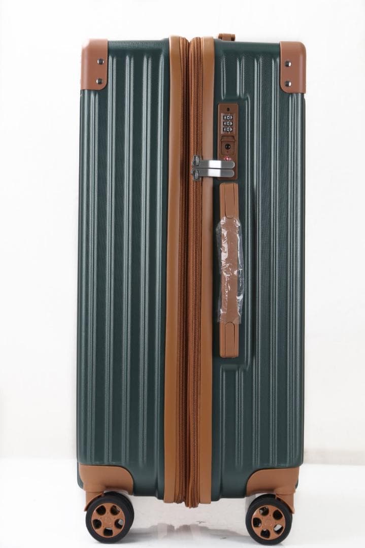 軽量Lサイズ　静音8輪　キャリーバッグ　スーツケース　キャリーケース　グリーン