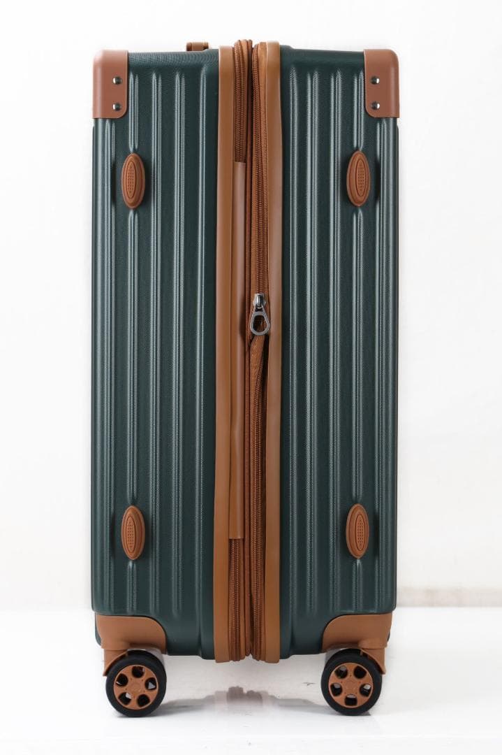 軽量Lサイズ　静音8輪　キャリーバッグ　スーツケース　キャリーケース　グリーン