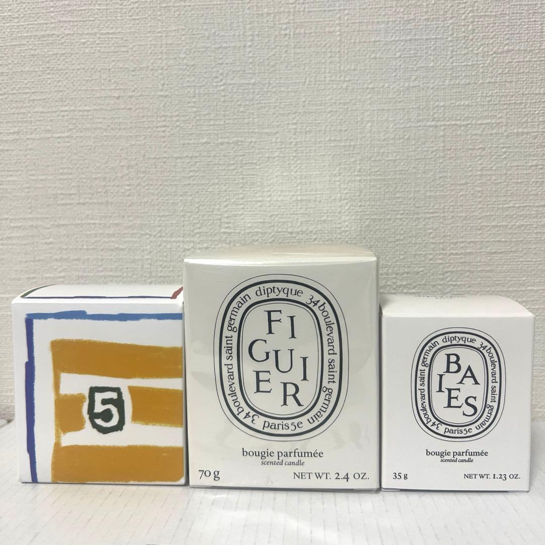 ディプティック キャンドル ベ　フィギエ 3個　セット　35g 70g