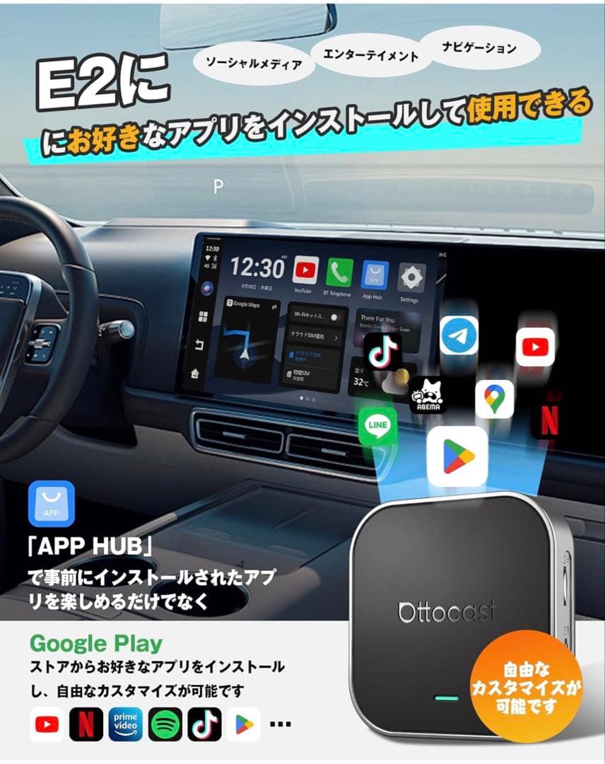 Ottocast OttoAibox E2 Bluetoothユニット