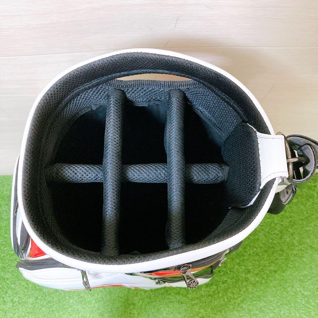 M6.ブリジストン　ツアービー　X キャディーバッグ　エナメル　3点式　ゴルフ