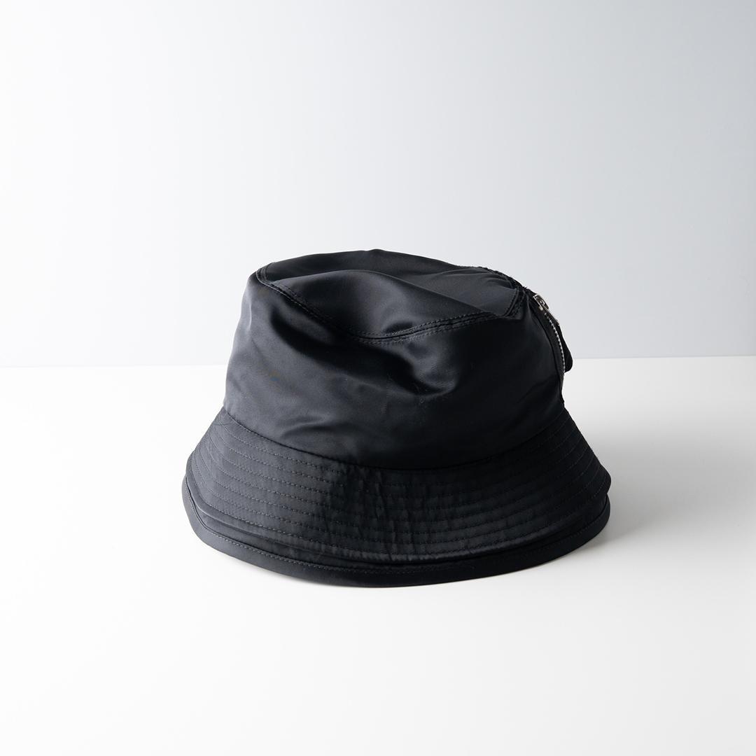 sacai サカイ ダブルブリム バケットハット 黒 ブラック ナイロン