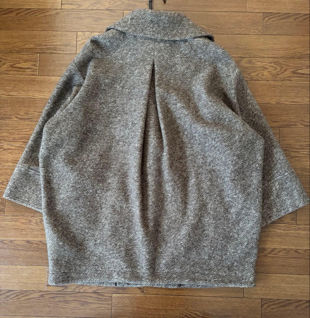 スピックアンドスパン✨Wスライバーヘリンボーンミドルコート