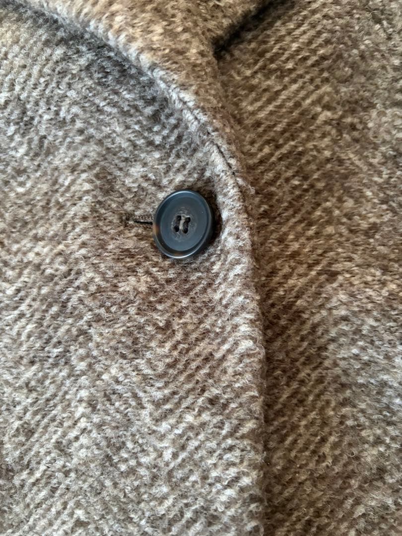 スピックアンドスパン✨Wスライバーヘリンボーンミドルコート