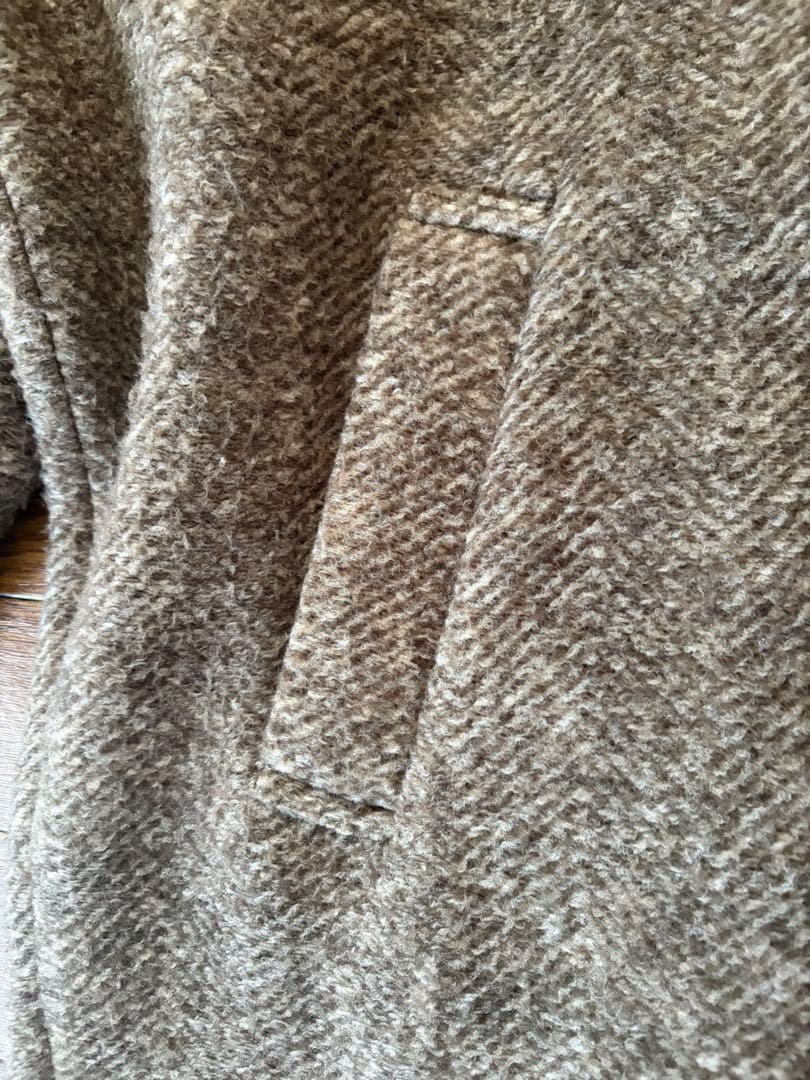 スピックアンドスパン✨Wスライバーヘリンボーンミドルコート