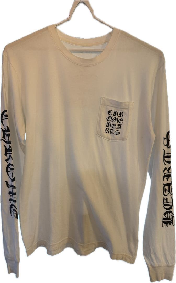 CHROME HEARTS クロムハーツホワイト長袖カットソー