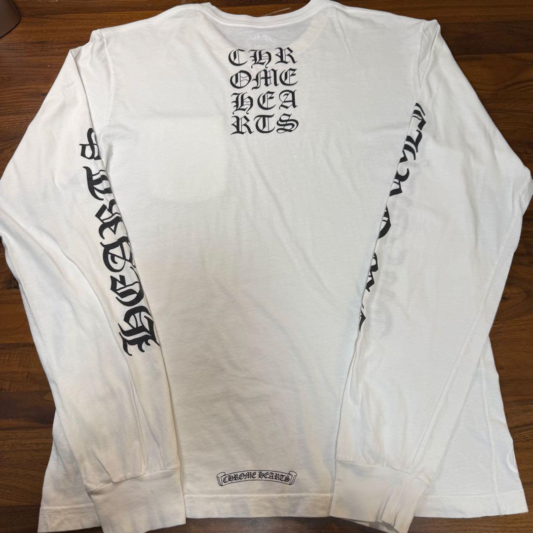 CHROME HEARTS クロムハーツホワイト長袖カットソー