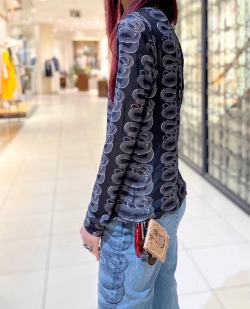 【新品タグ付き】HYS SNAKE LOOP柄 Tシャツ スネーク 蛇 総柄