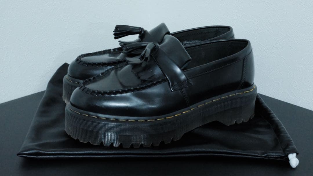 [3回のみ使用]Dr. Martens 厚底タッセルローファー uk8