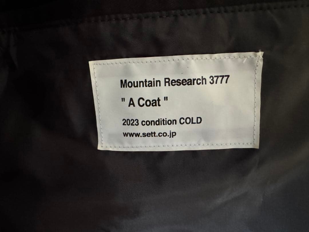 マウンテンリサーチ A Coat MTR3777