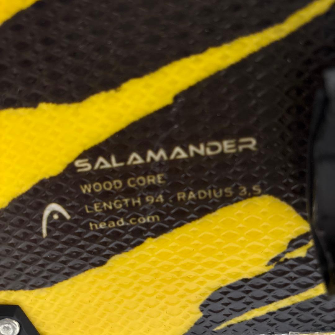 状態良好 HEAD SALAMANDER 調節ビン付 SYMPROショートスキー