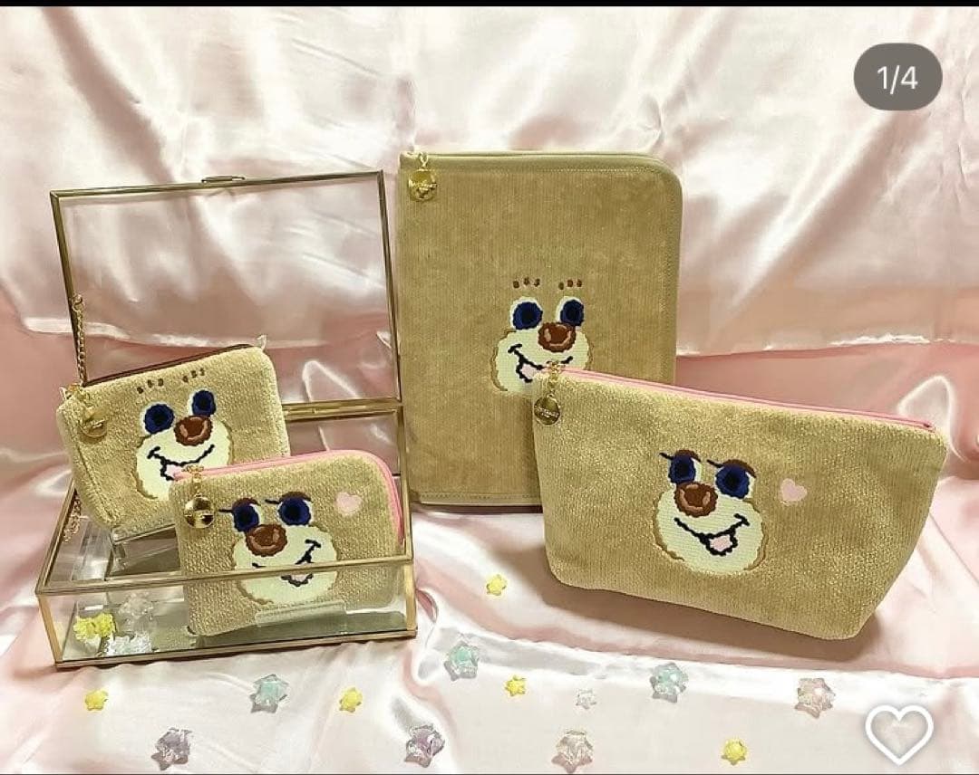 【未使用】フェイラー　ドアップテディ　マルチケース