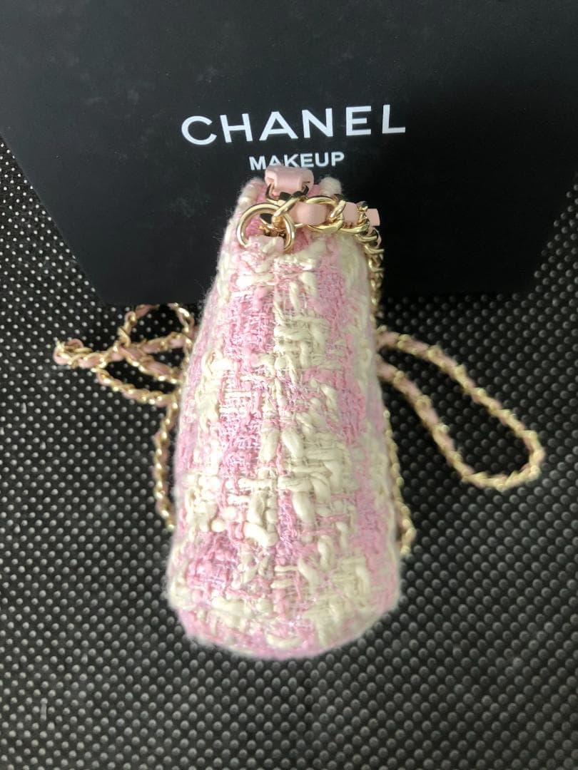 ショルダーバッグ　ツイード　ノベルティー　ピンク　綺麗　おしゃれ