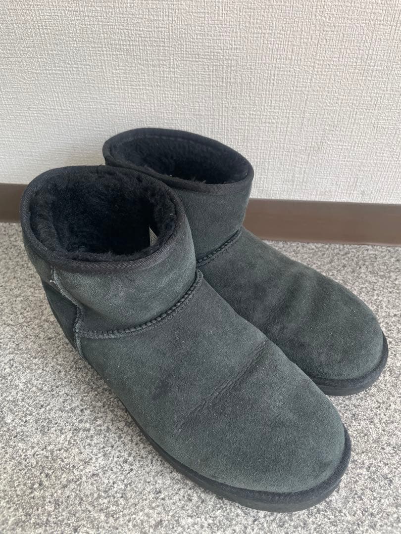 UGG ブラック ムートンブーツ ショートブーツ 28.0cm