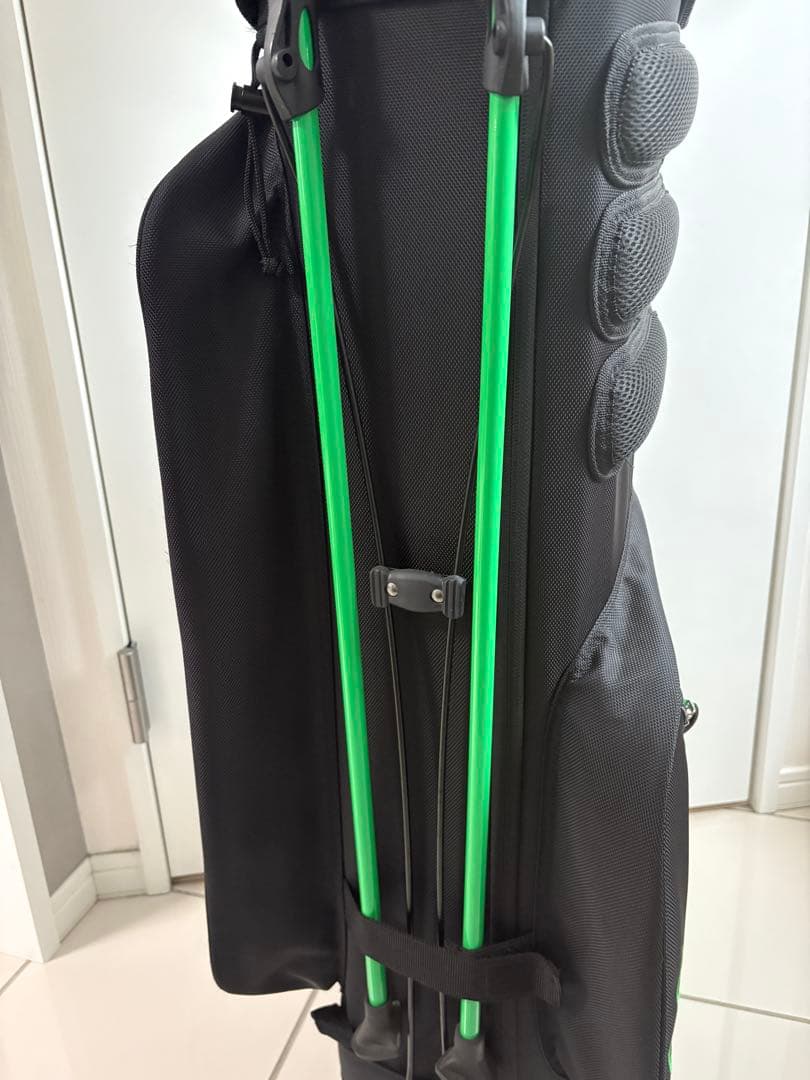 TIE GOLF 木梨サイクル キャディバッグ 黒/緑
