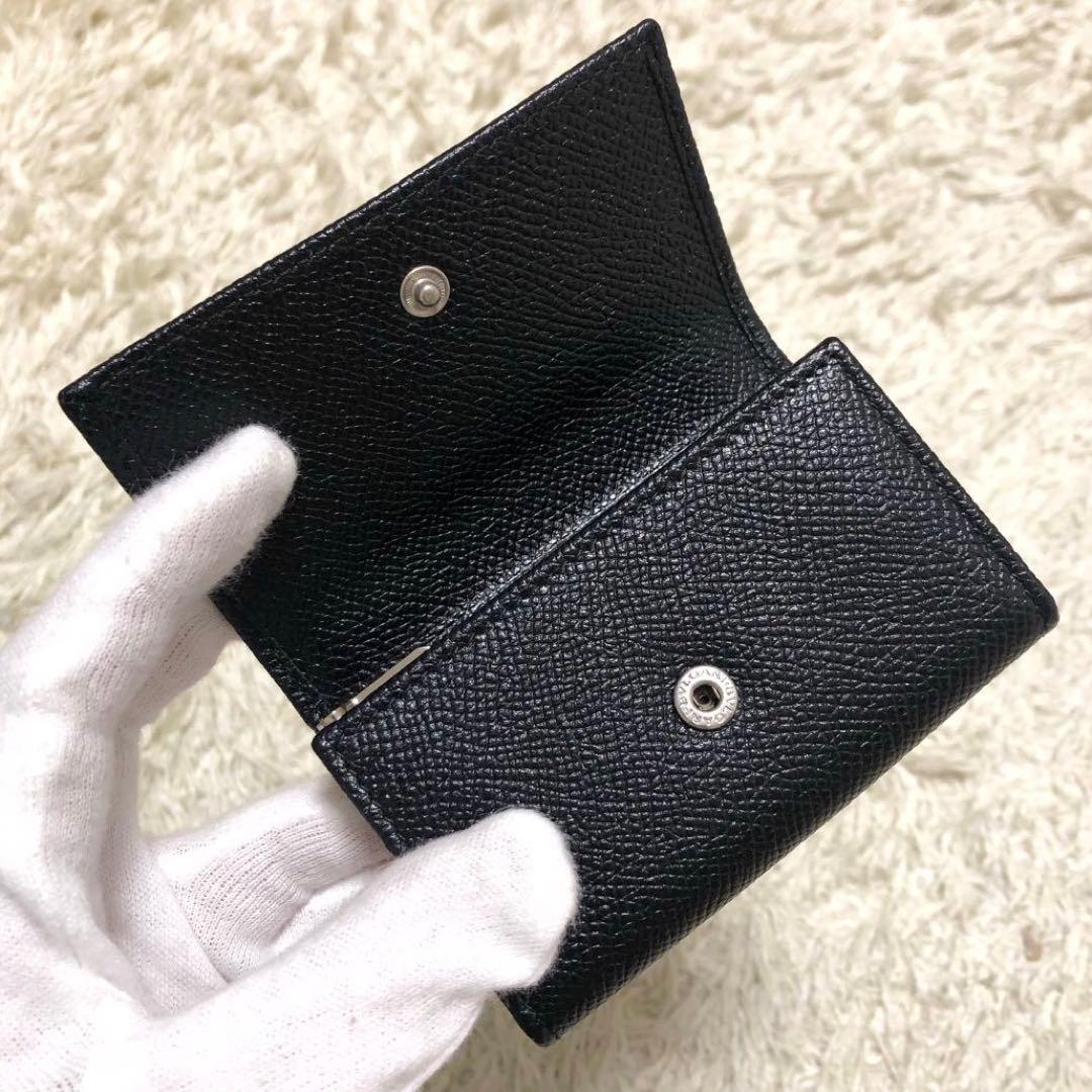 未使用✨ブルガリ レザー　6連 キーケース ロゴ　チェーン付　ブラック メンズ