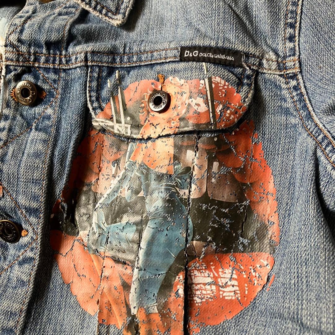 V*r様 00s archive D&Gドルチェ&ガッバーナプリントgジャンM平