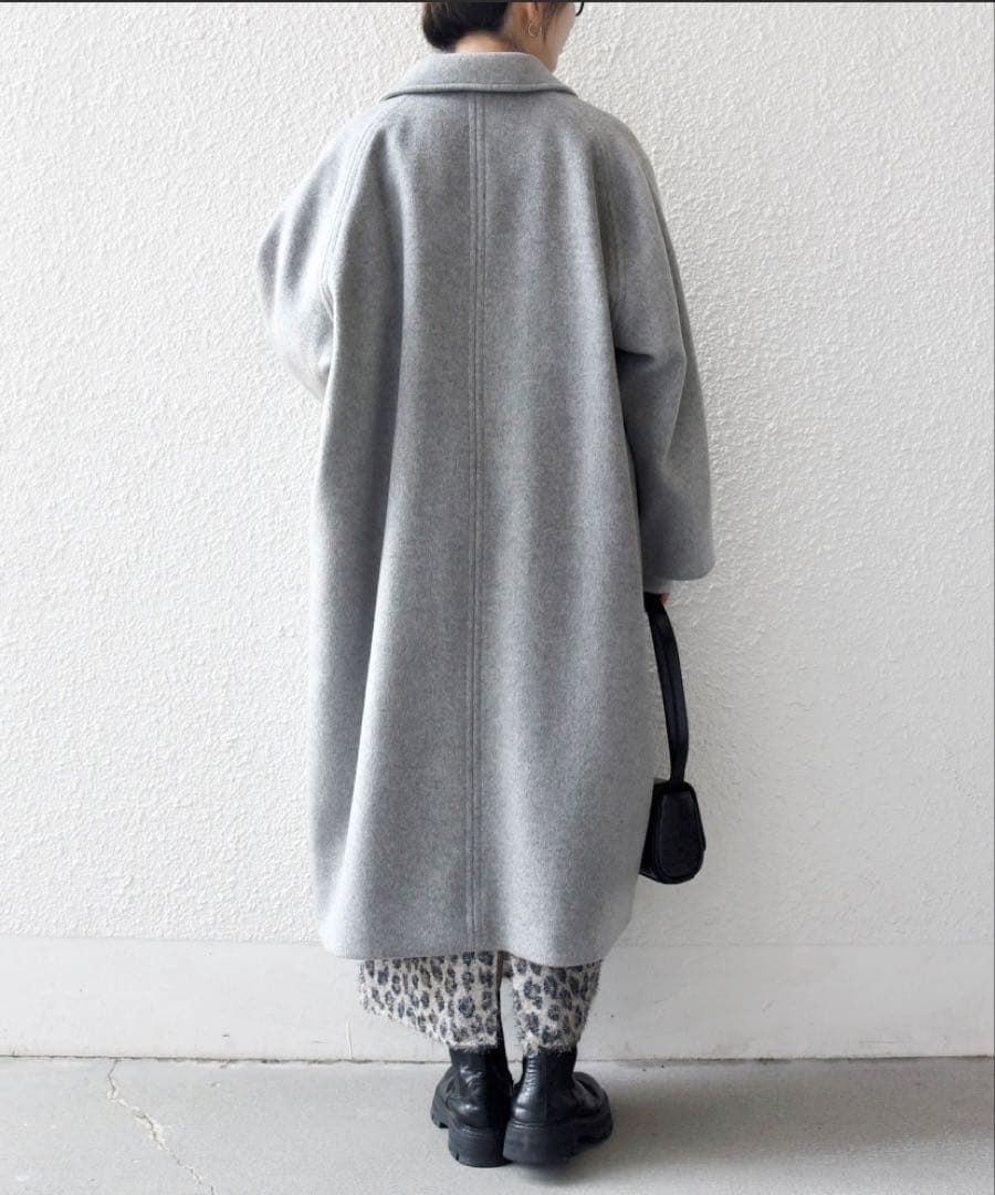 【未使用】SHIPS any バルマカーンコクーンコート 25AW