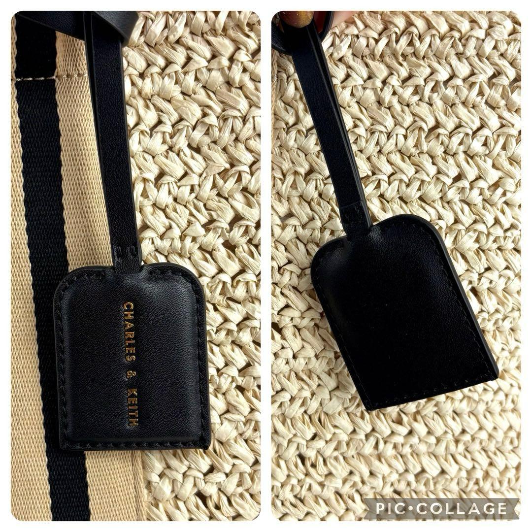 【美品】チャールズアンドキース ドルチェヴィータ ラフィア トートバッグ かご