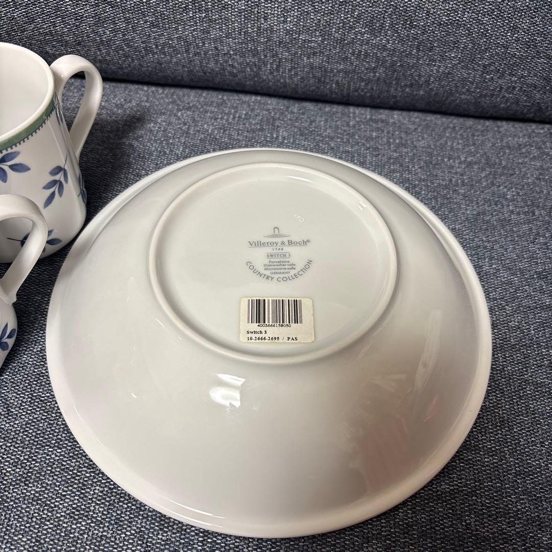 希少品Villeroy & Boch マグカップ2個とサラダボール1枚新品