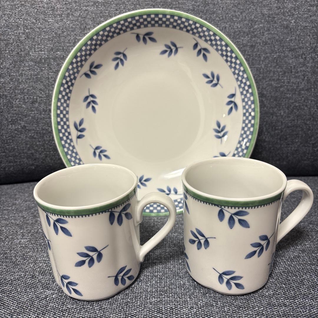 希少品Villeroy & Boch マグカップ2個とサラダボール1枚新品