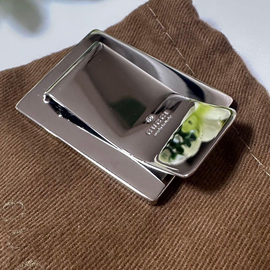 【未使用・希少】GUCCI マネークリップ レザー 上品