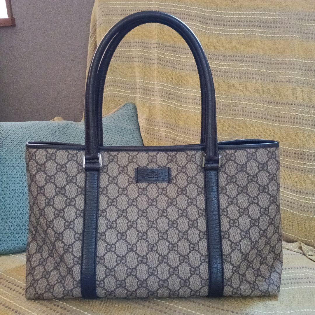 GUCCI GGパターン トートバッグ ベージュ/ブラウン