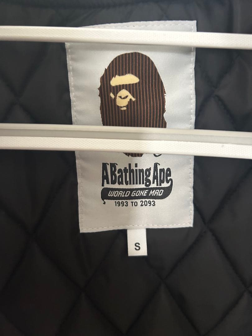 ジャケット・アウター A BATHING APE B.A. NYLON VARSITY JACKET
