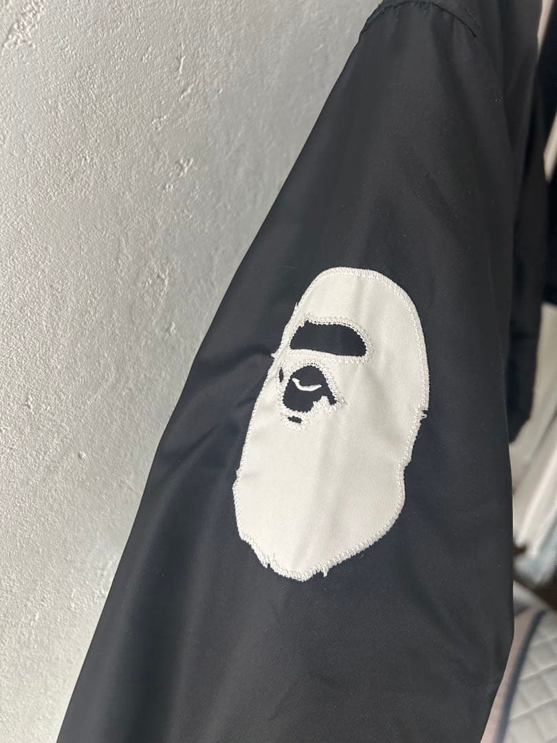 ジャケット・アウター A BATHING APE B.A. NYLON VARSITY JACKET