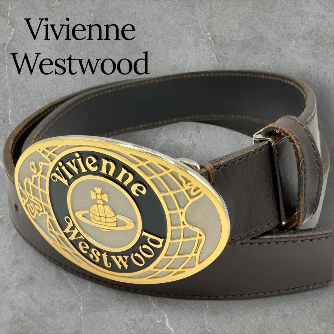 Vivienne Westwood ベルト　ロゴ　デカロゴ　オーブ　 本革ベルト