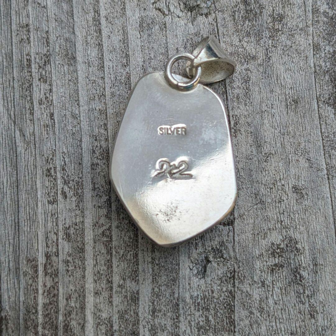 マッツン　ハンドメイドのターコイズトップ　インディアンジュエリー風