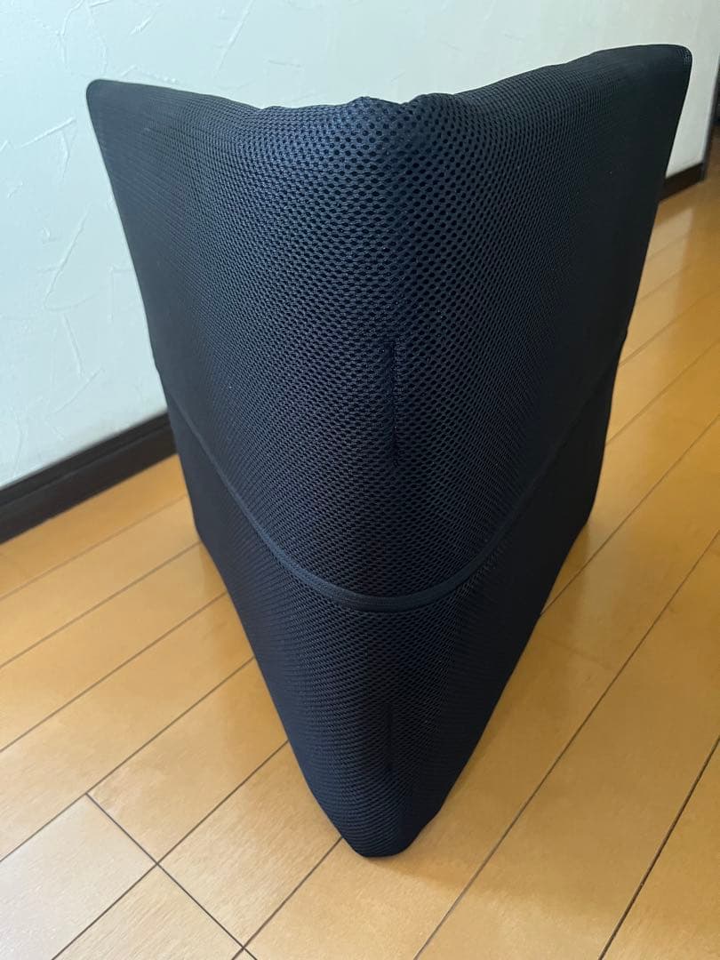 airweave エアウィーヴ 座 クッション ブラック　背もたれ・専用袋付き