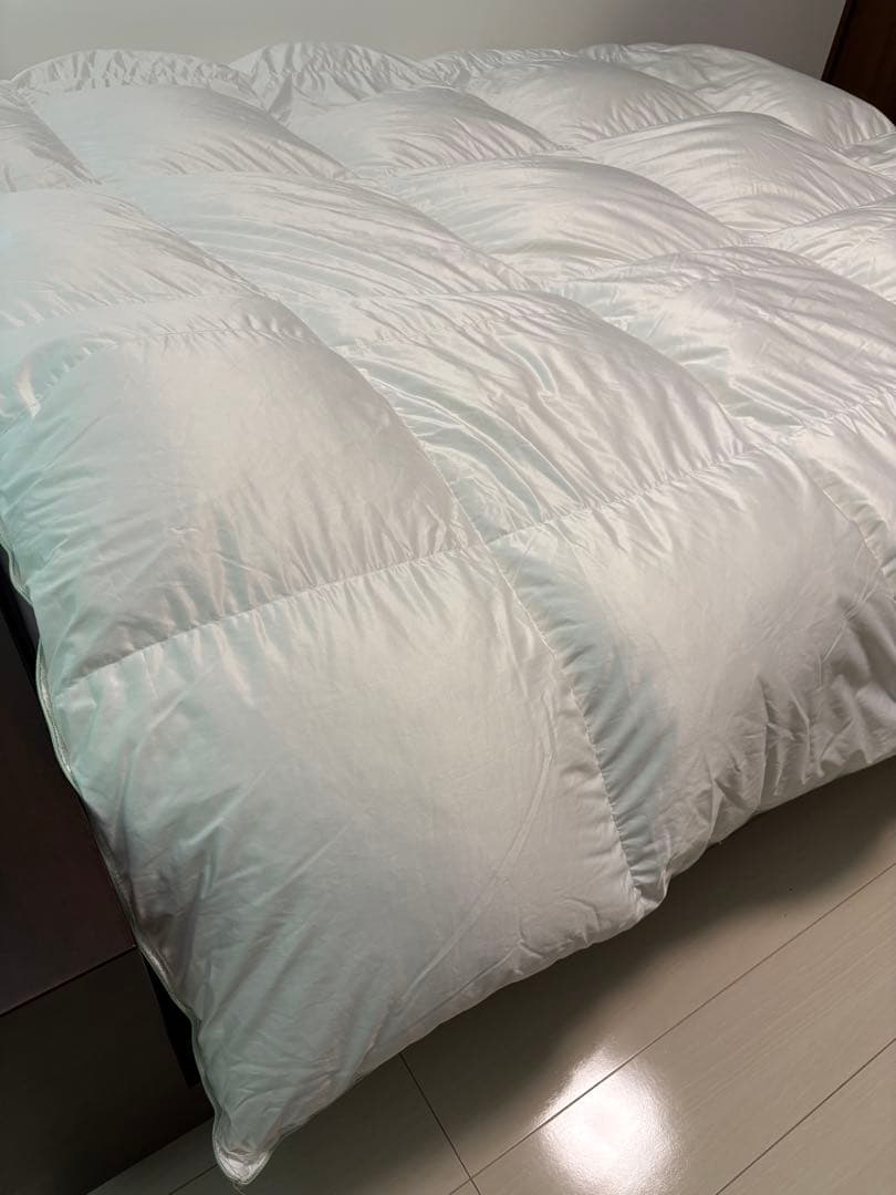 フランスベッド 羽毛掛けふとん　クイーンサイズ　羽毛布団