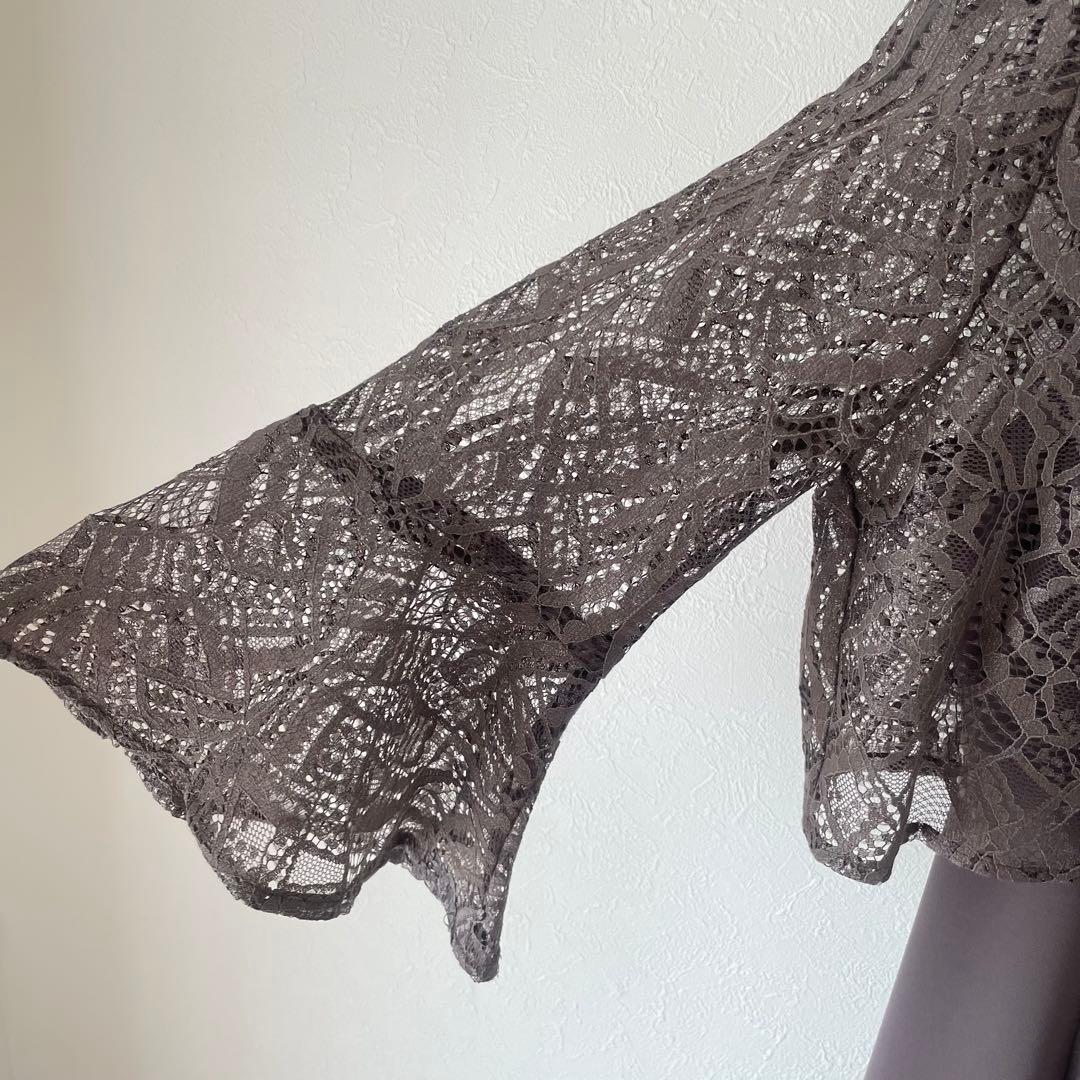 オケージョンドレス ブラウン